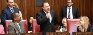State Senator Rob Sampson and State Senator George Logan on opening day Jan. 9th 2019