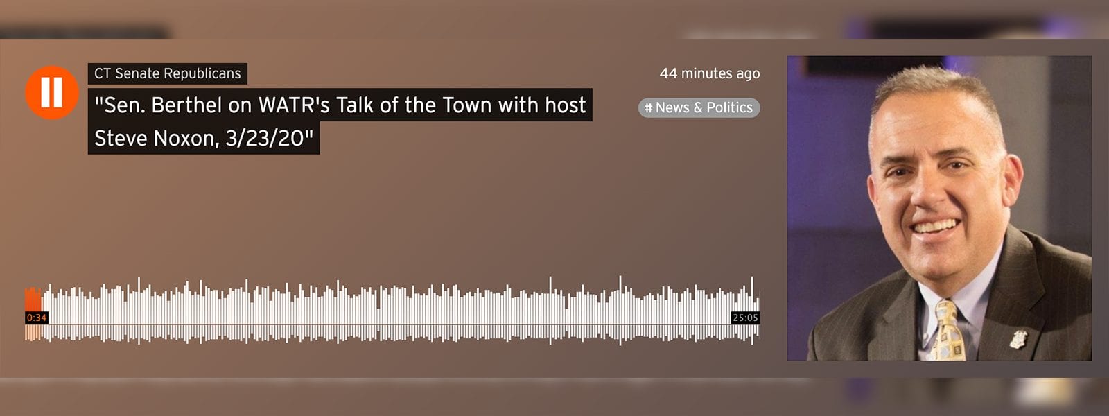 Listen: Sen. Berthel on WATR w/Steve Noxon – Mar. 23, 2020 - CT Senate Republic