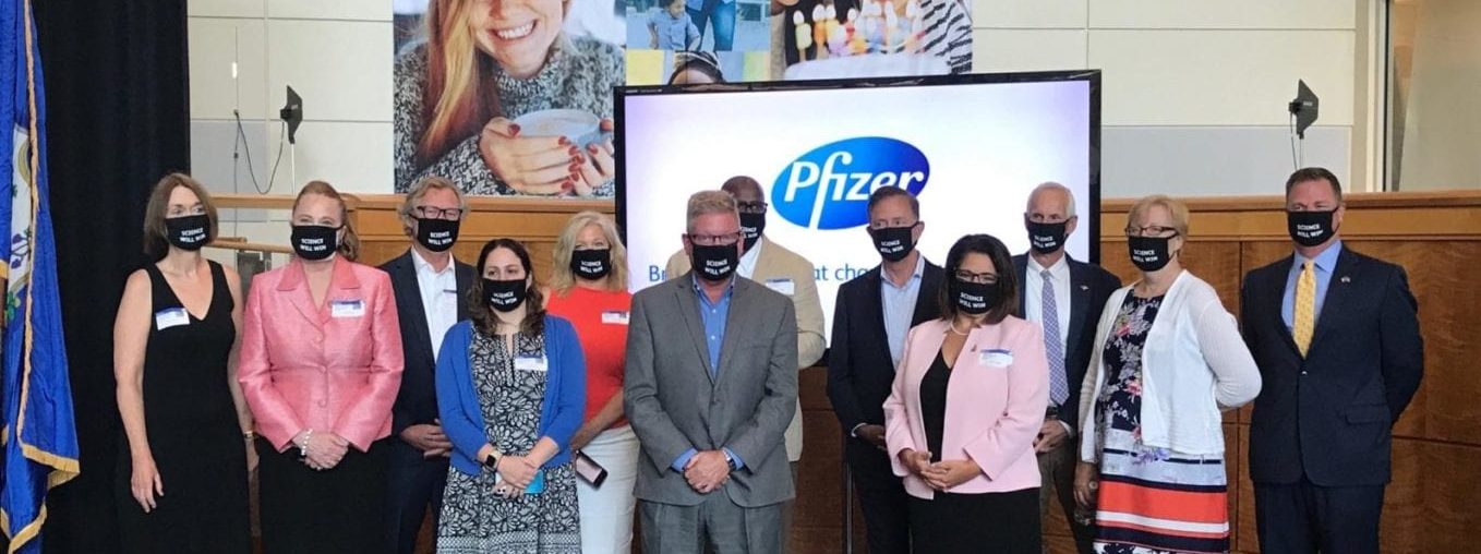 Senator Formica proud to support Pfizer in making strides toward a Covid-19 Vaccine. - CT Senate Republic