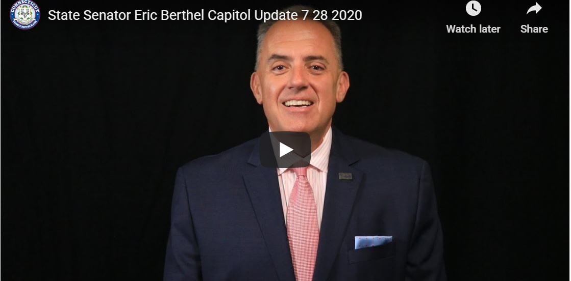 (Watch) Sen. Berthel Update on Senate Special Session, Discusses Key Bills on Floor - CT Senate Republic