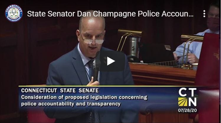 (Watch) Sen. Champagne on Police Accountability Bill, Likelihood of Increased Lawsuits: This is…the ‘new slip-and-fall’. - CT Senate Republic