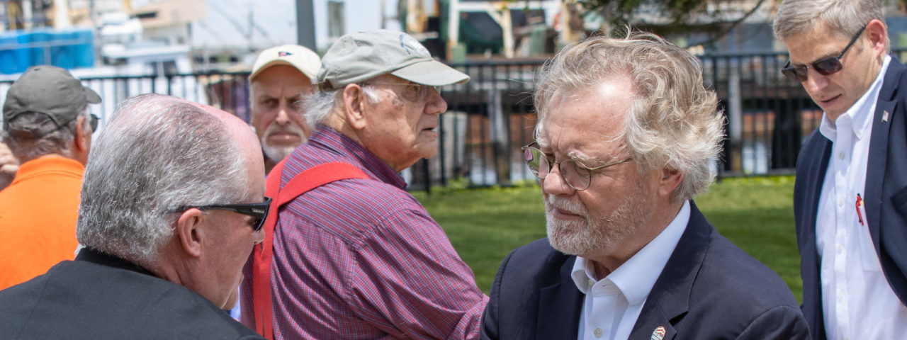 Senators Formica and Somers speak at the 2021 National Maritime Day at Fort Trumbull.. - CT Senate Republic