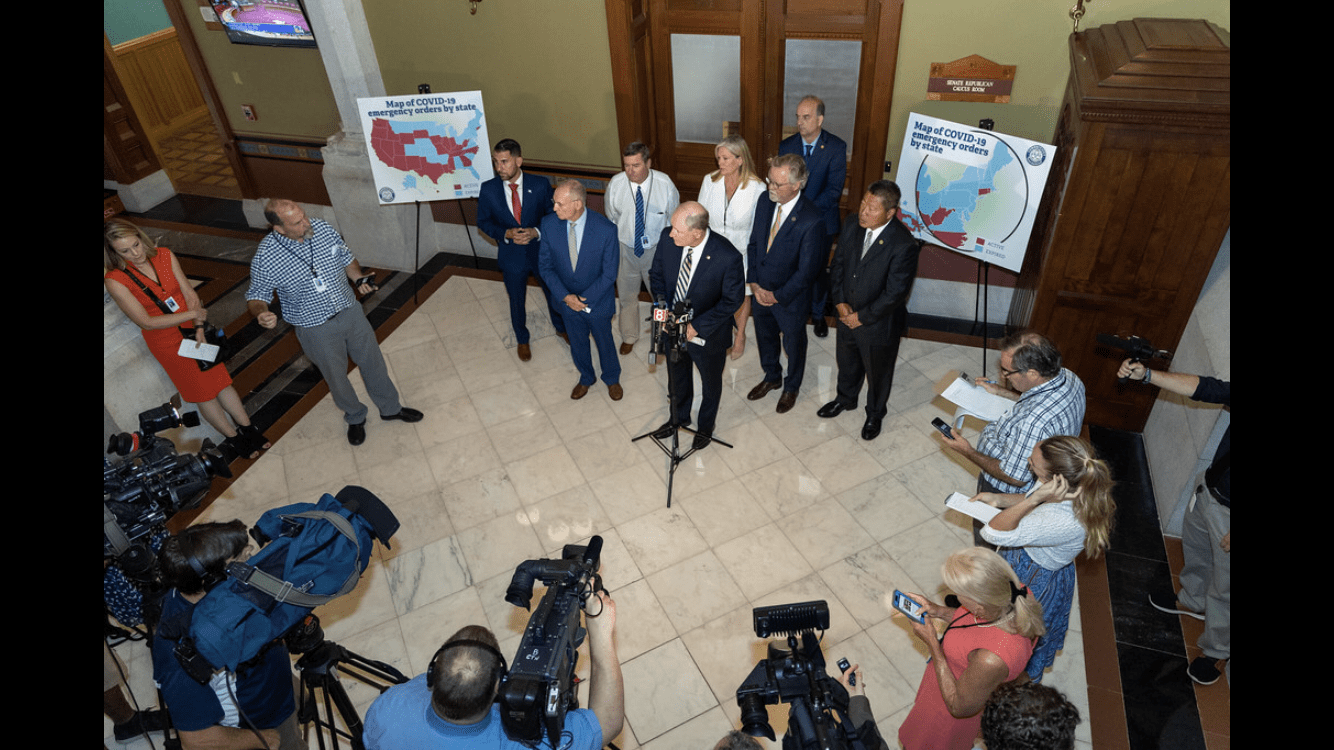 Press Conference Opposing the Extension of Emergency Executive Powers - CT Senate Republic