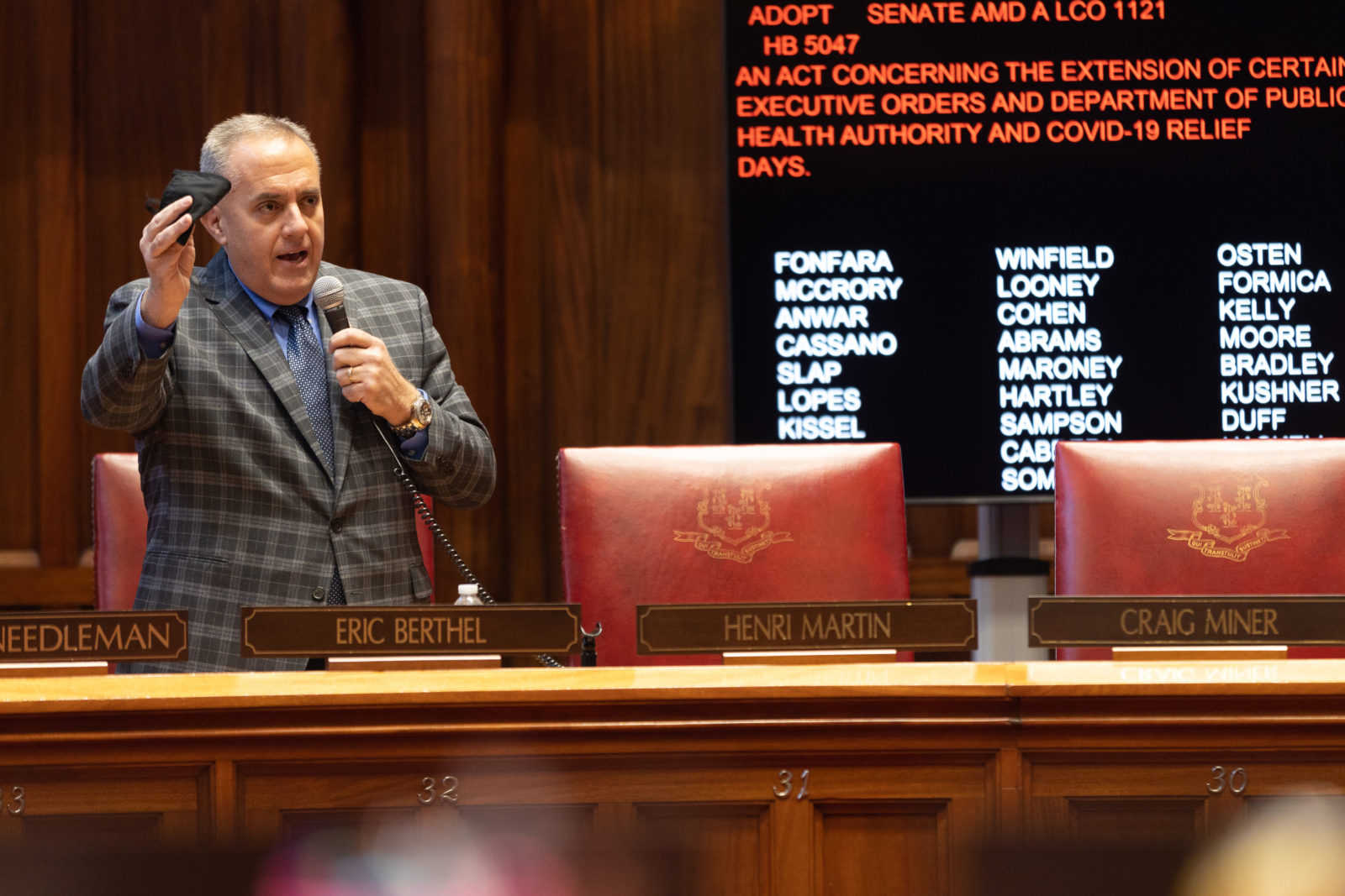 Sen. Berthel Opposes Extension of Governor’s Executive Orders Preventing Parental Choice on School Masking - CT Senate Republic