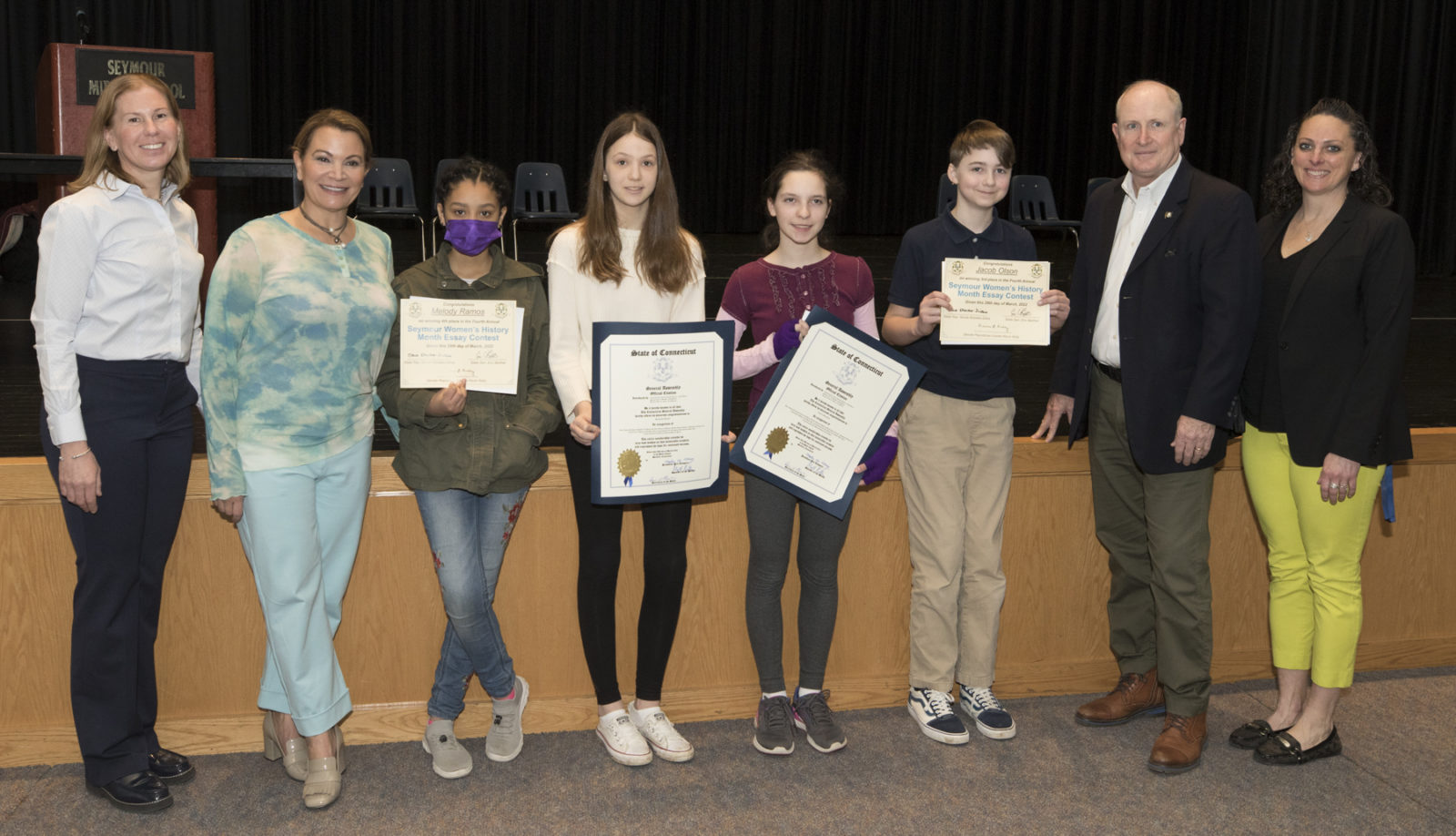 Lawmakers Host Women’s History Month Essay Contest at Seymour Middle School - CT Senate Republic