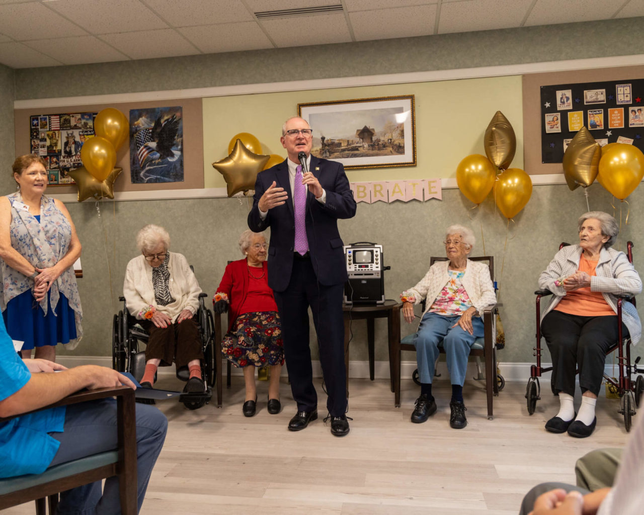 Centenarian Celebration at Spring Village, Stratford - CT Senate Republic