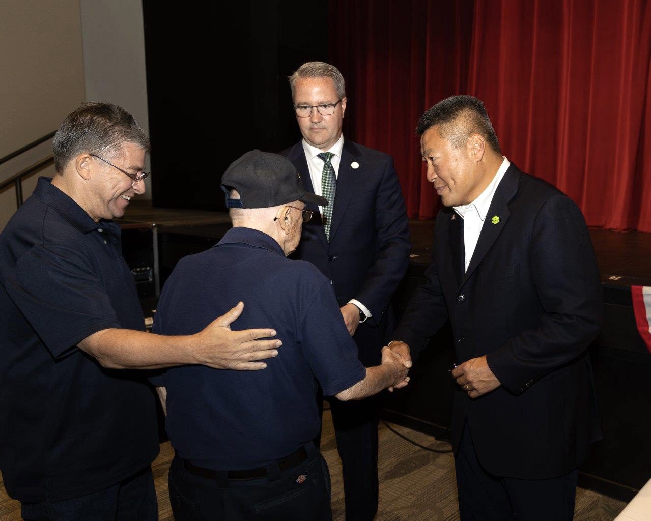 In Newtown: Sen. Hwang, Community Honor Area Veterans - CT Senate Republic
