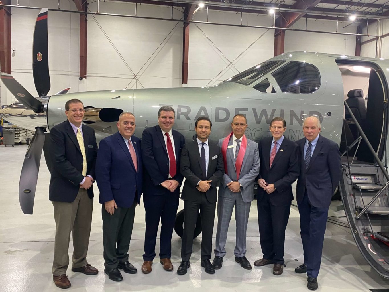 Sen. Berthel Celebrates Tradewind Aviation Fleet Expansion at Waterbury-Oxford Airport - CT Senate Republic