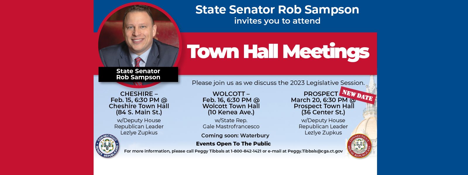 Winter 2023 Town Hall Meeting Series - CT Senate Republic