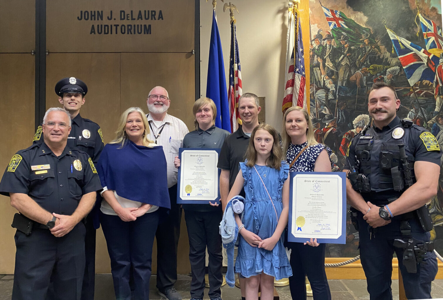 (photo) Groton Teen Honored for Performing Life-Saving CPR on his Father - CT Senate Republic