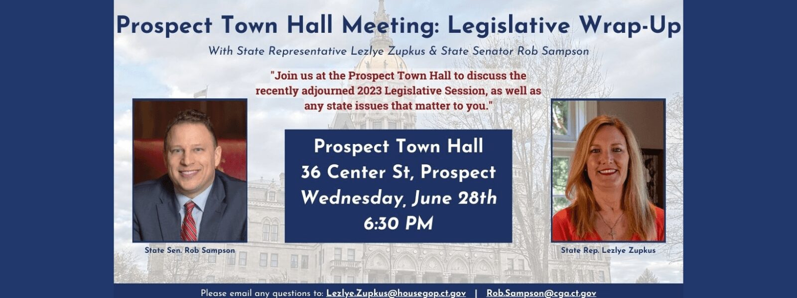 Please join us on June 28 in Prospect! - CT Senate Republic