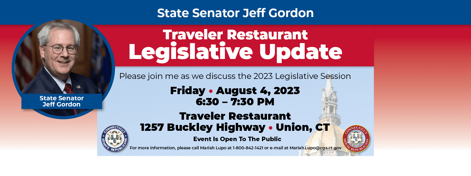 Join me in Union! - CT Senate Republic