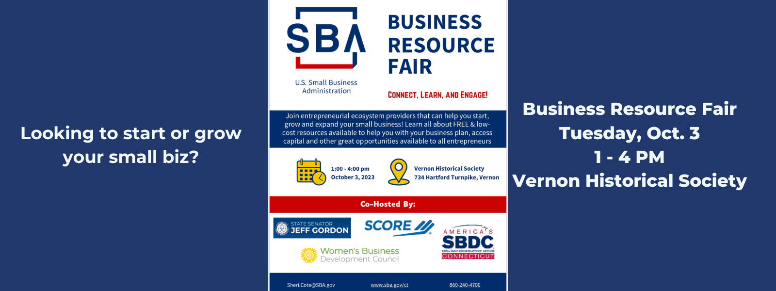 Business Resource Fair – October 3 - CT Senate Republic