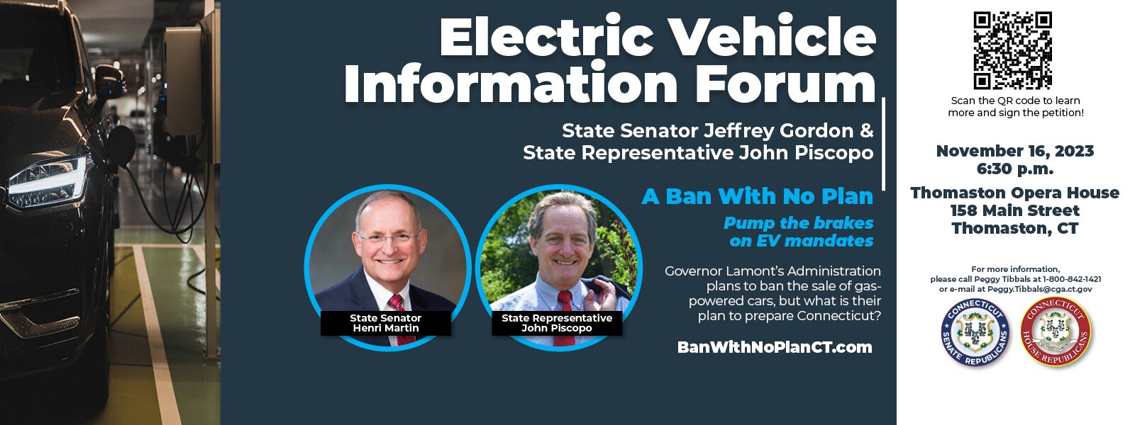 Electric Vehicle Informational Forum | Thomaston - CT Senate Republic