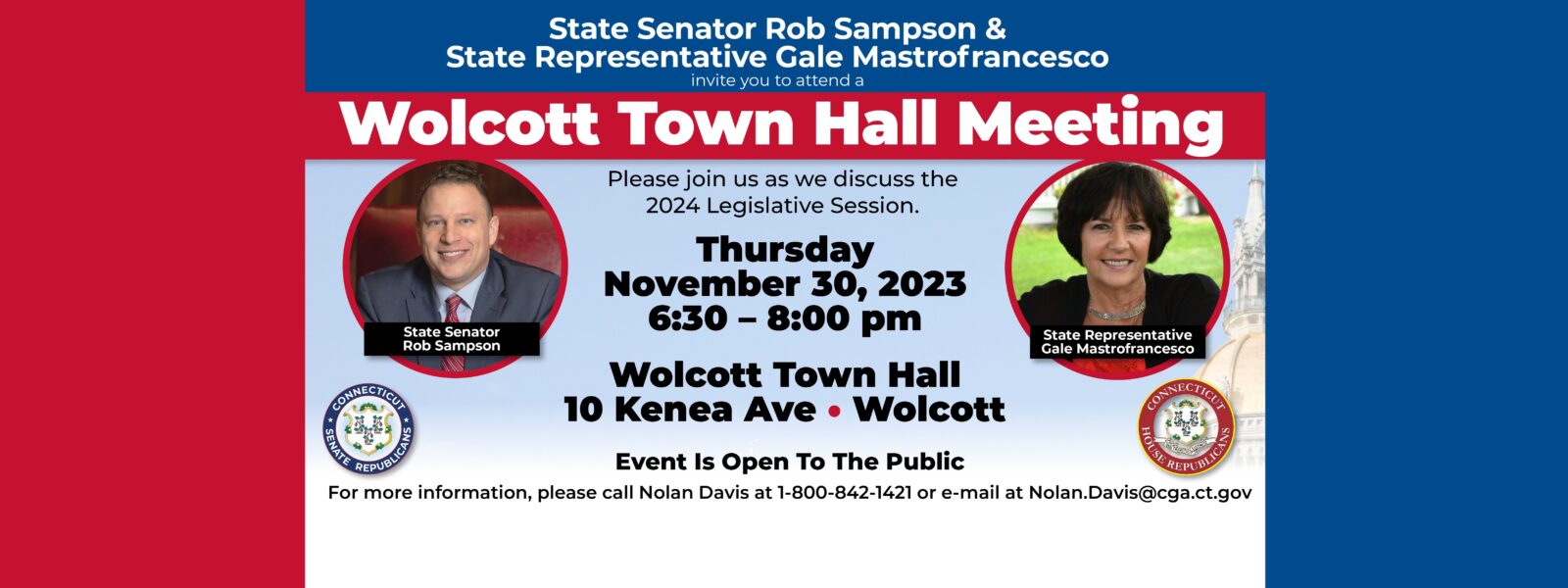 Wolcott: Legislative Update Nov. 30 - CT Senate Republic