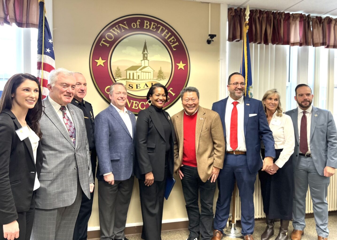 (photos) Sen. Hwang: “Fantastic news” for Bethel safety improvements - CT Senate Republic