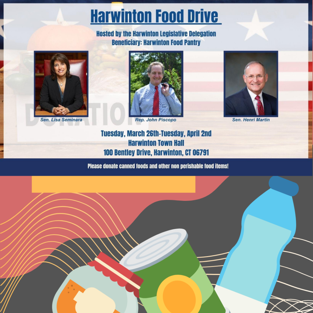 Harwinton lawmakers urge food donations - CT Senate Republic