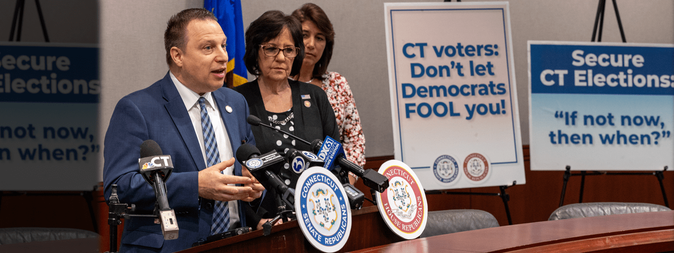 (Watch) CT GOP prompt action to secure CT elections: “Don’t be fooled.” - CT Senate Republic
