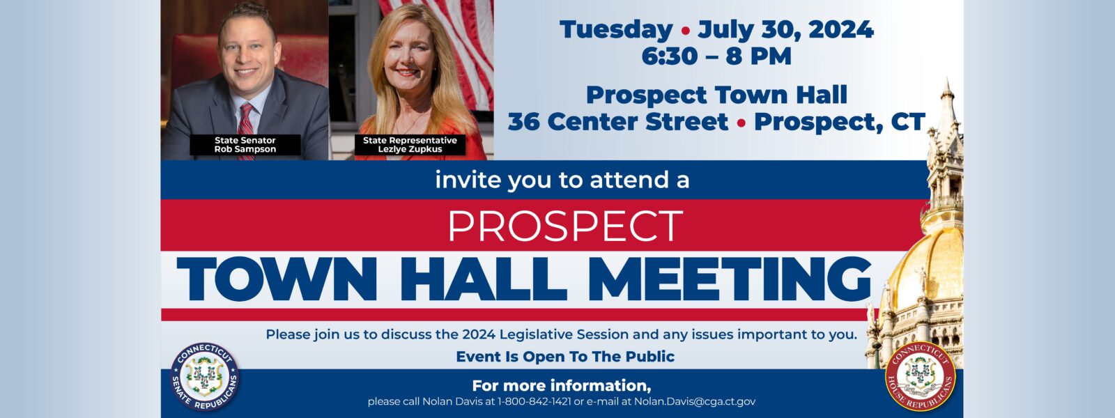 Prospect: Legislative Update July 30 - CT Senate Republic