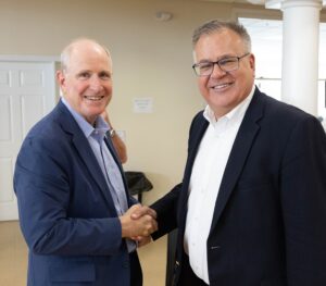 Sen. Kevin Kelly and Shelton Probate Judge Fred Anthony.