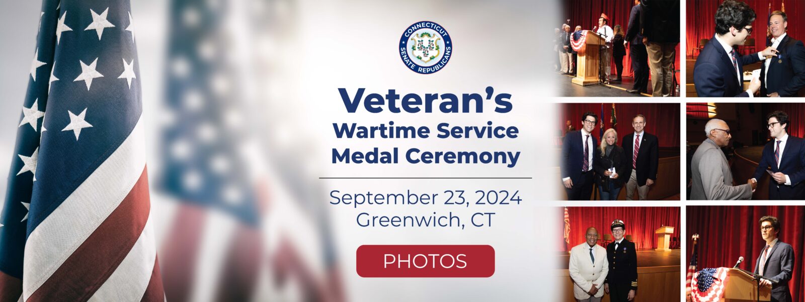 Photos – Veteran’s Wartime Service Medal Ceremony with Senator Ryan Fazio in Greenwich, CT - CT Senate Republic