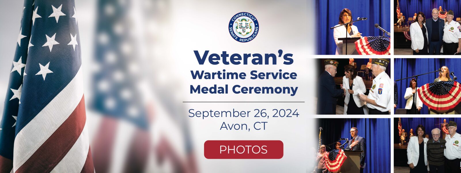 Photos – Veteran’s Wartime Service Medal Ceremony with Senator Lisa Seminara in Avon, CT - CT Senate Republic
