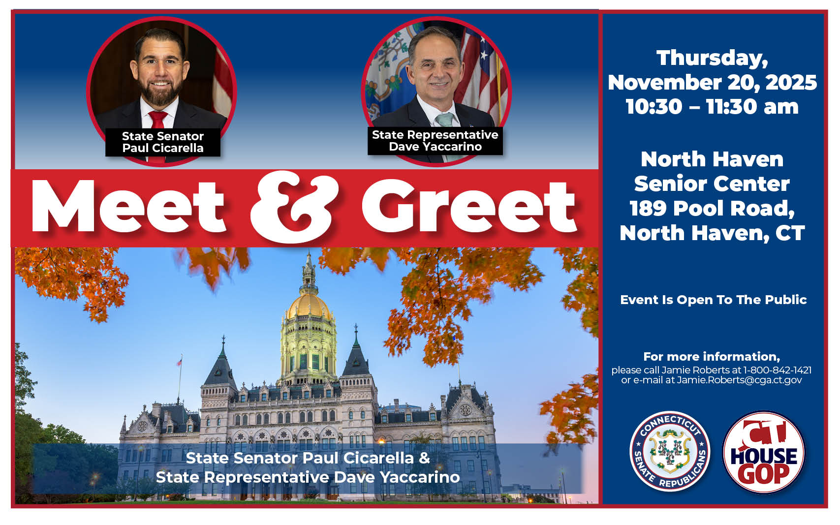 North Haven Senior Center Meet & Greet - CT Senate Republic