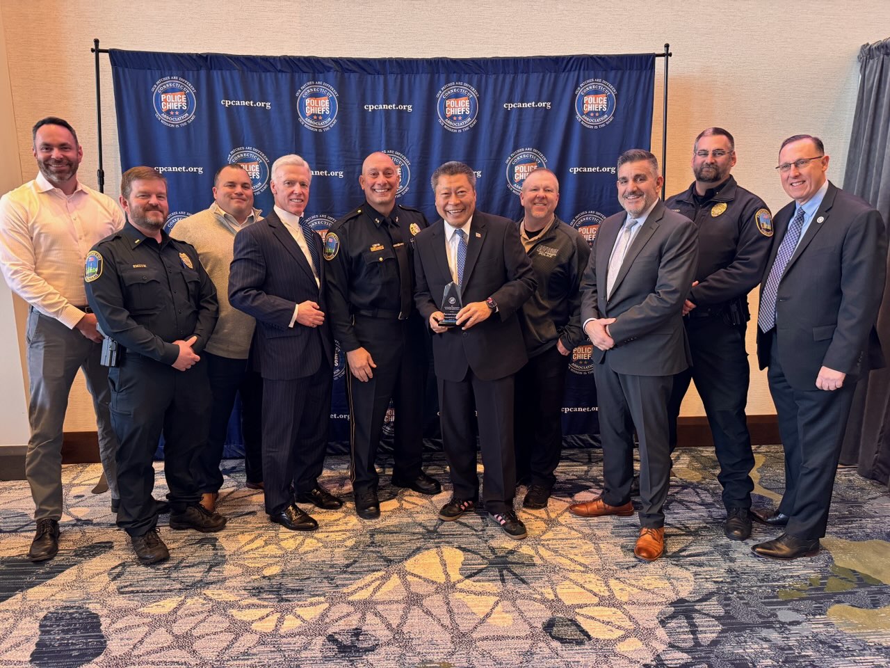 Senator Tony Hwang Receives Statewide Award for Efforts Supporting Public Safety and Law Enforcement - CT Senate Republic
