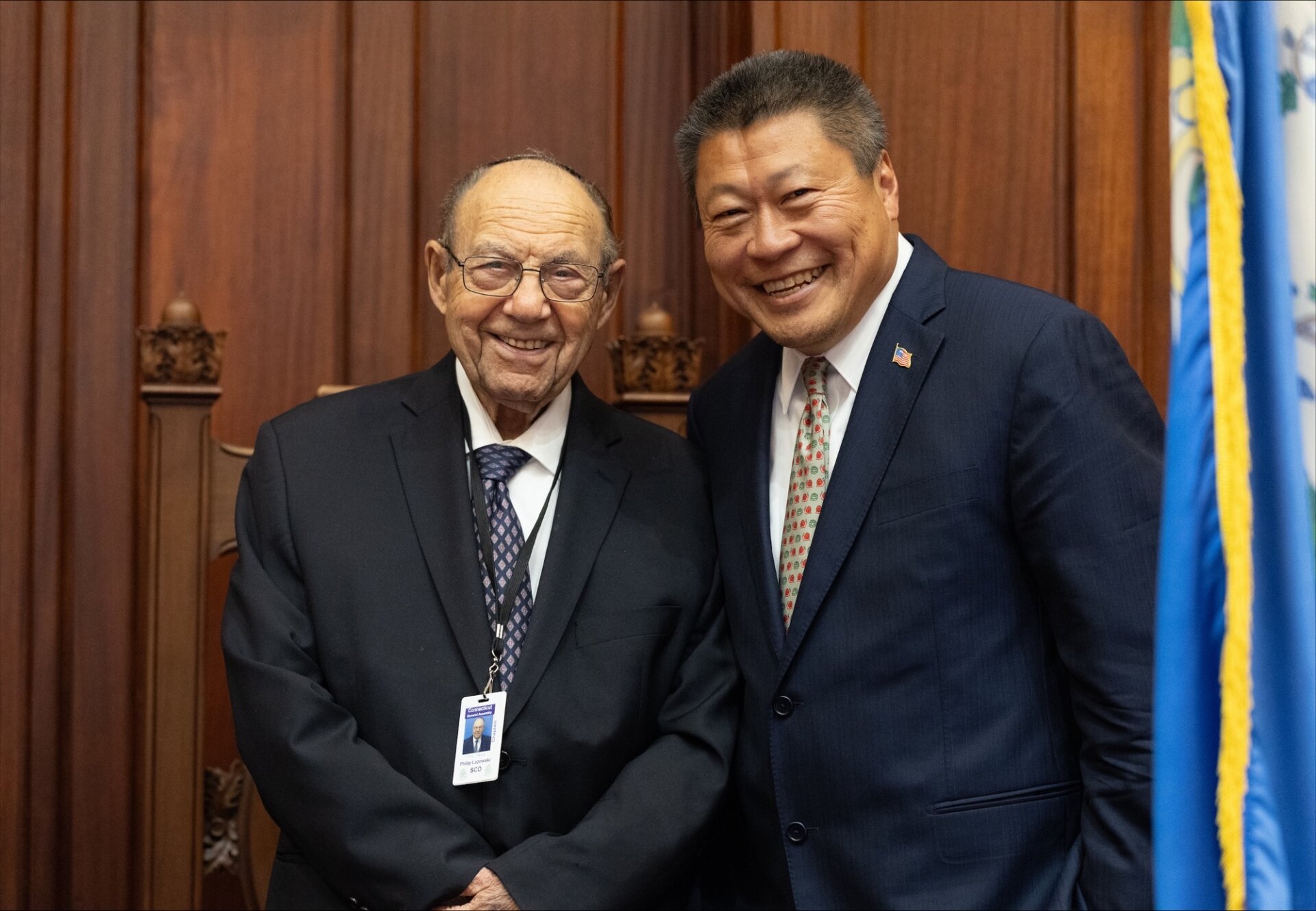 Sen. Hwang Statement on Passing of Holocaust Survivor Rabbi Philip Lazowski - CT Senate Republic